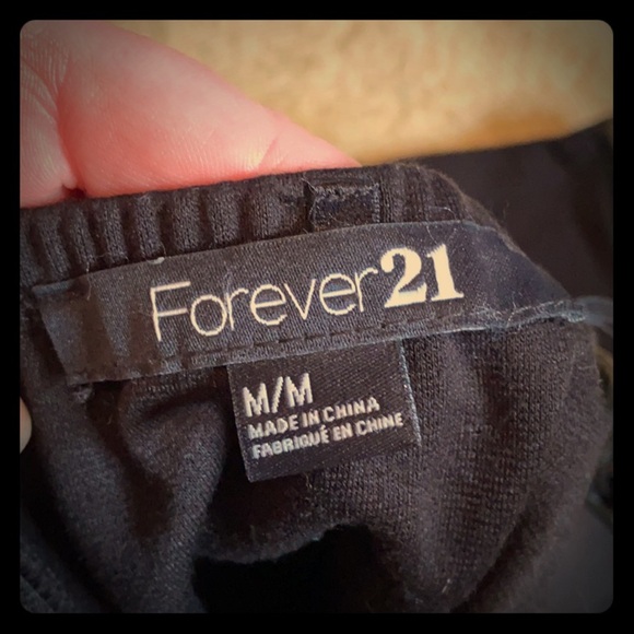 Vintage- Forever 21 Faux Leather strapless mini dress - Picture 7 of 7